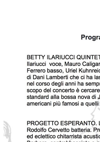 Programma di Febbraio 2020